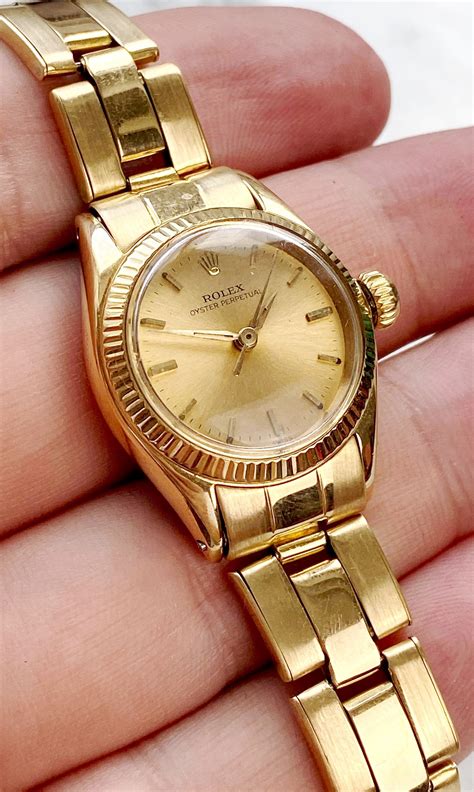 rolex gebraucht damen gold